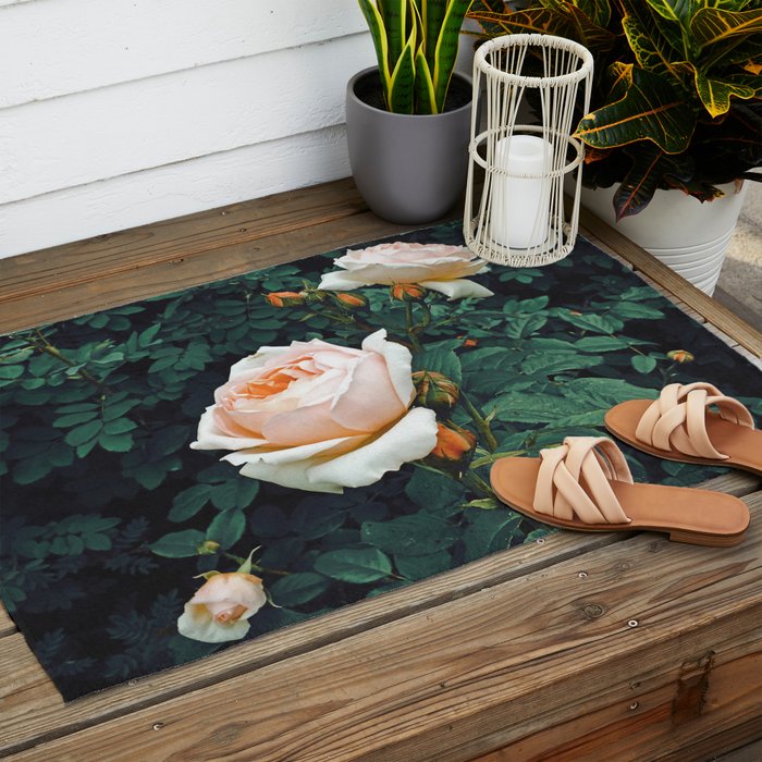 Dark Garden Outdoor Rug Gallery Image 2