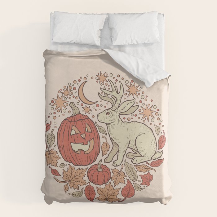 Halloween Friends | Autumn Palette Duvet Cover Gallery Image 6