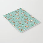 Kawaii Otters Playing Underwater Notebook Gallery Image 3
