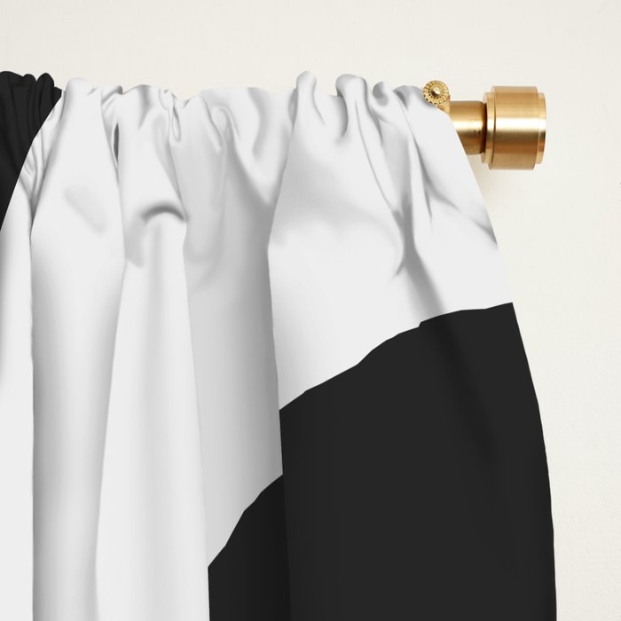 Mid-Century Modern Piquet Minimalist Abstract Pattern in Gray Window Curtain Gallery Image 2