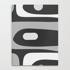 Mid-Century Modern Piquet Minimalist Abstract Pattern in Gray Notebook Gallery Image 4