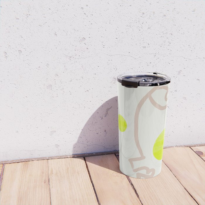 Sunny Face | Neon Travel Mug Gallery Image 4