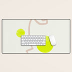 Sunny Face | Neon Desk Mat Gallery Image 1