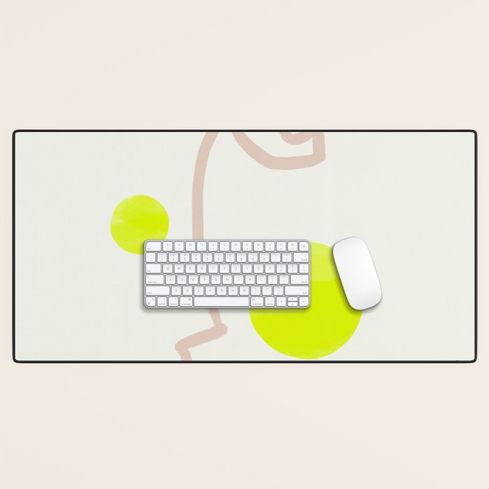 Sunny Face | Neon Desk Mat Gallery Image 1