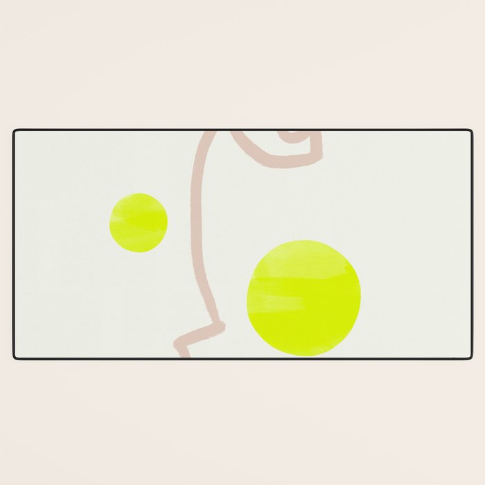 Sunny Face | Neon Desk Mat Gallery Image 3