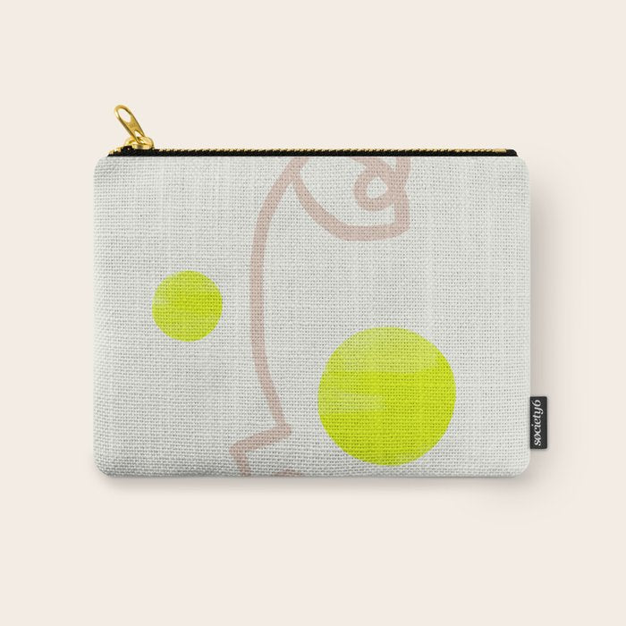 Sunny Face | Neon Carry All Pouch Gallery Image 1