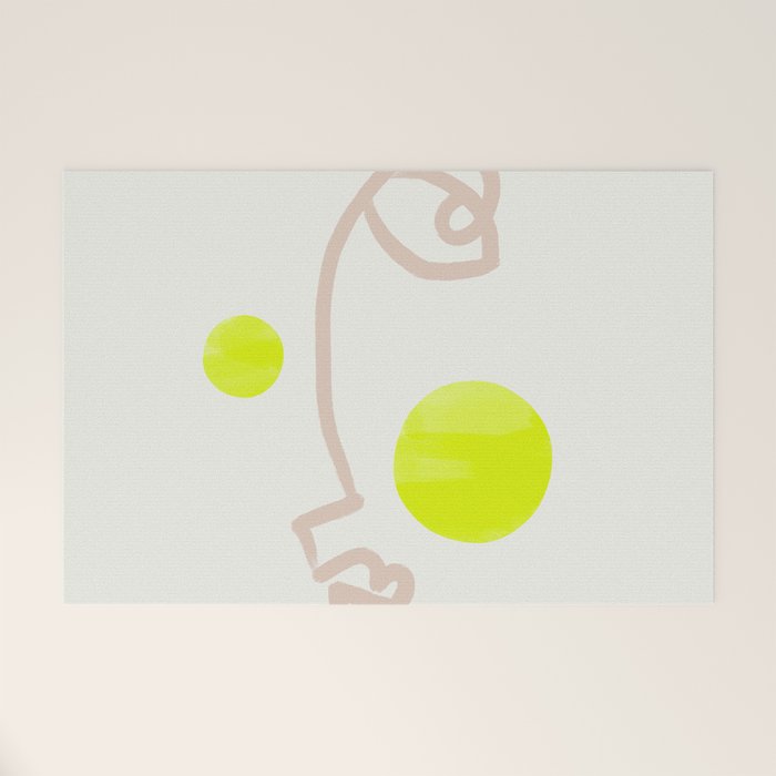 Sunny Face | Neon Welcome Mat Gallery Image 1