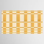 Abstract Yellow Retro Eclectic Pattern Tablecloth Gallery Image 2