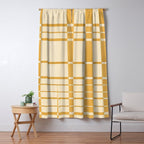 Abstract Yellow Retro Eclectic Pattern Window Curtain Gallery Image 5