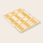 Abstract Yellow Retro Eclectic Pattern Notebook Gallery Image 3