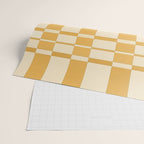 Abstract Yellow Retro Eclectic Pattern Wrapping Paper Gallery Image 2