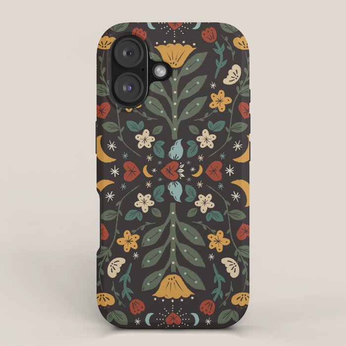 Folk Floral | Fall Colors iPhone Case Gallery Image 1