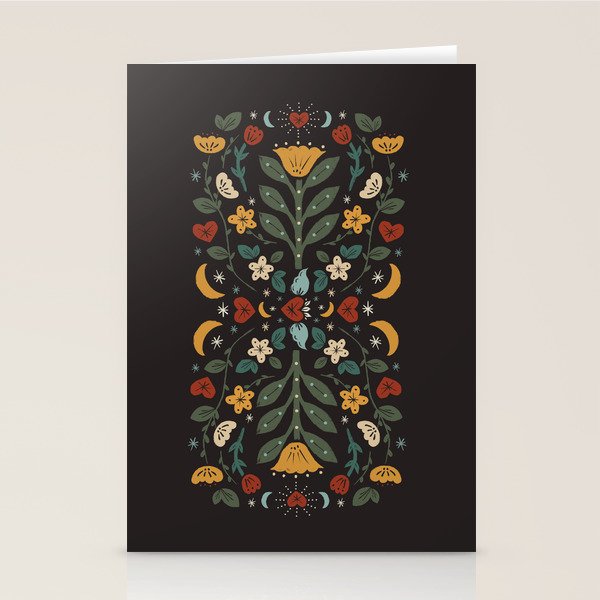 Folk Floral | Fall Colors Stationery Card Gallery Image 2
