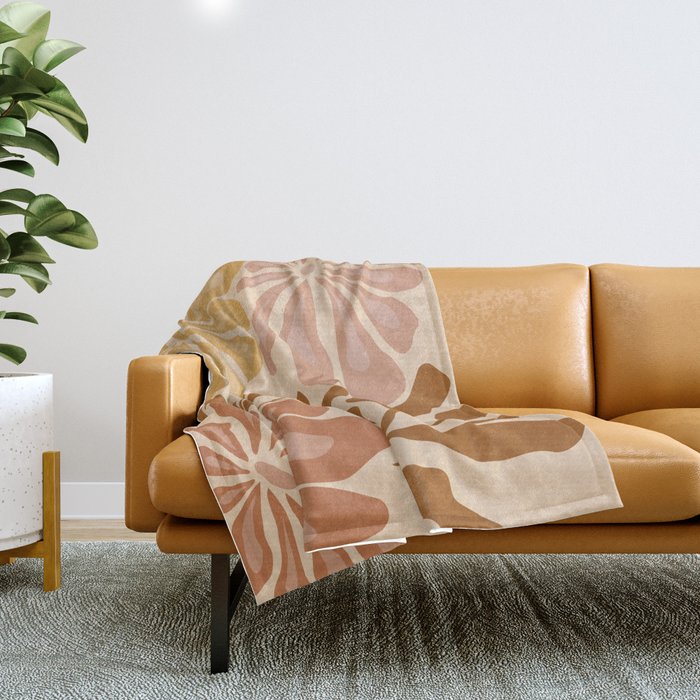 Earthy Elegance Throw Blanket Gallery Image 1