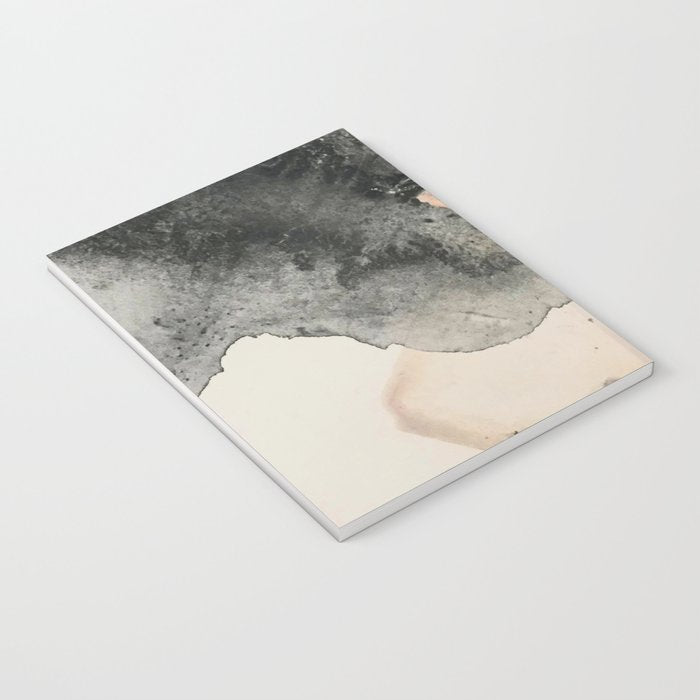 Peace and Quiet [2]: a pretty, minimal abstract piece in gray and peach by Alyssa Hamilton Art Notebook Gallery Image 3