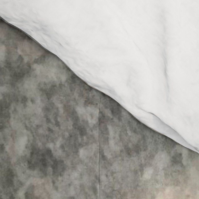 Peace and Quiet [2]: a pretty, minimal abstract piece in gray and peach by Alyssa Hamilton Art Comforter Gallery Image 4