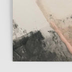 Peace and Quiet [2]: a pretty, minimal abstract piece in gray and peach by Alyssa Hamilton Art Poster Gallery Image 3