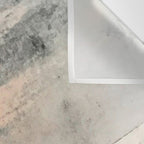 Peace and Quiet [2]: a pretty, minimal abstract piece in gray and peach by Alyssa Hamilton Art Wall Tapestry Gallery Image 3