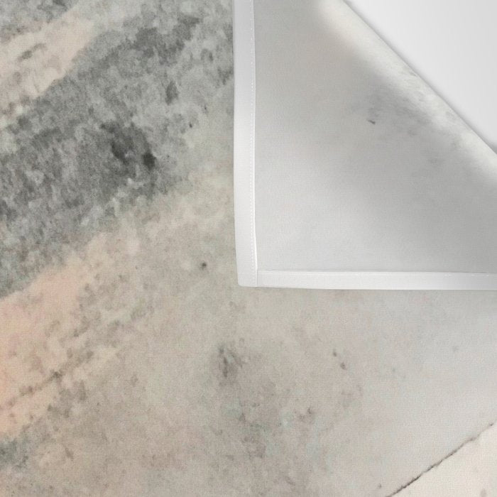 Peace and Quiet [2]: a pretty, minimal abstract piece in gray and peach by Alyssa Hamilton Art Wall Tapestry Gallery Image 3