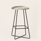 Peace and Quiet [2]: a pretty, minimal abstract piece in gray and peach by Alyssa Hamilton Art Stool Gallery Image 1