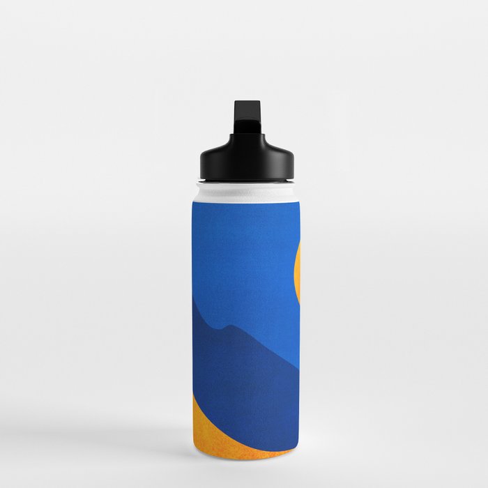Moonrise Mountains / Blue and Orange Water Bottle Gallery Image 3
