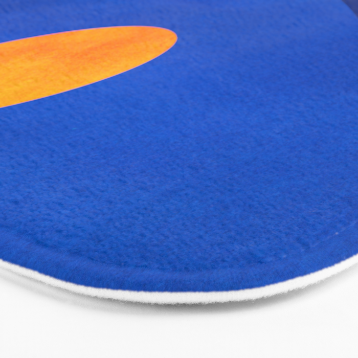 Moonrise Mountains / Blue and Orange Bath Mat Gallery Image 3