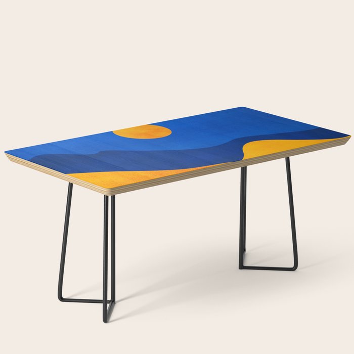 Moonrise Mountains / Blue and Orange Coffee Table Gallery Image 1