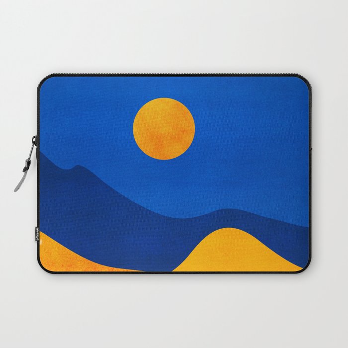 Moonrise Mountains / Blue and Orange Laptop Sleeve Gallery Image 1