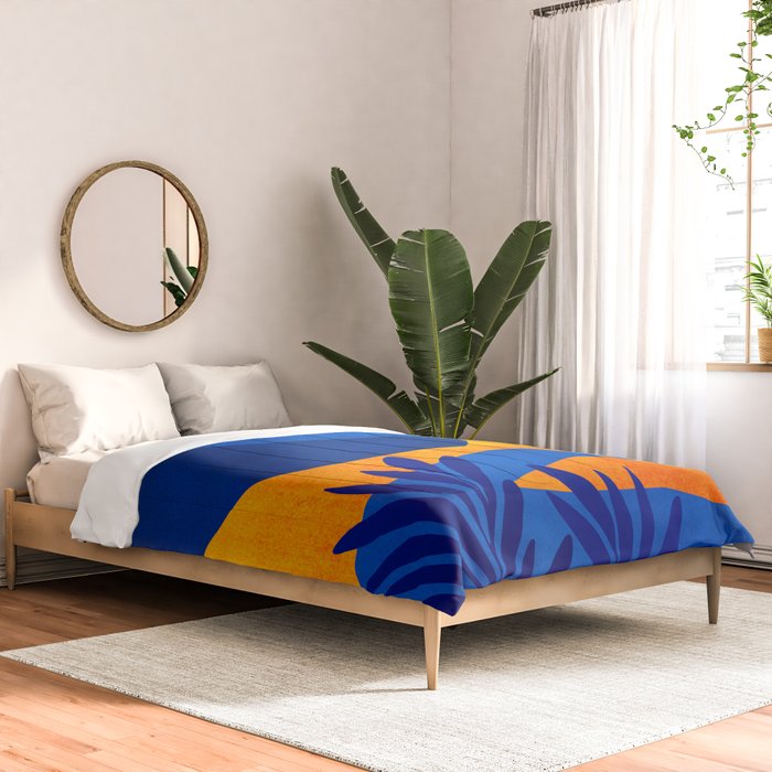 Moonrise Mountains / Blue and Orange Comforter Gallery Image 2