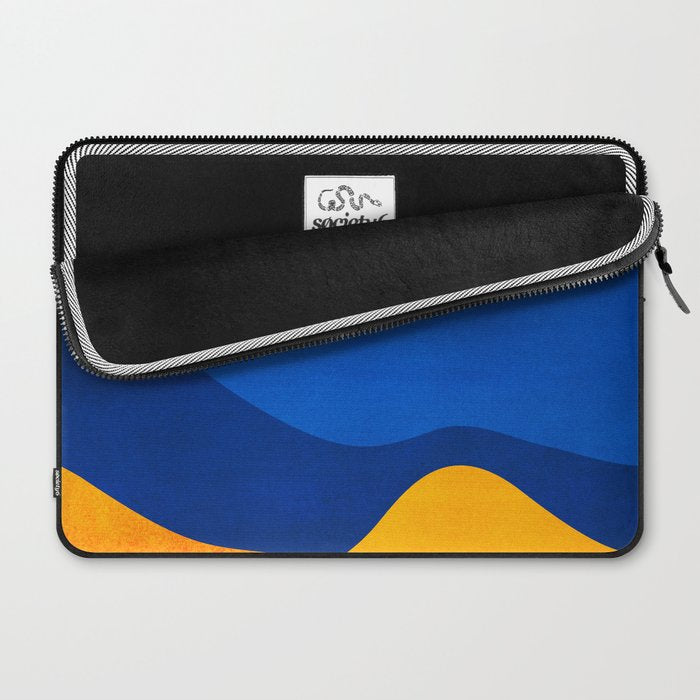Moonrise Mountains / Blue and Orange Laptop Sleeve Gallery Image 2