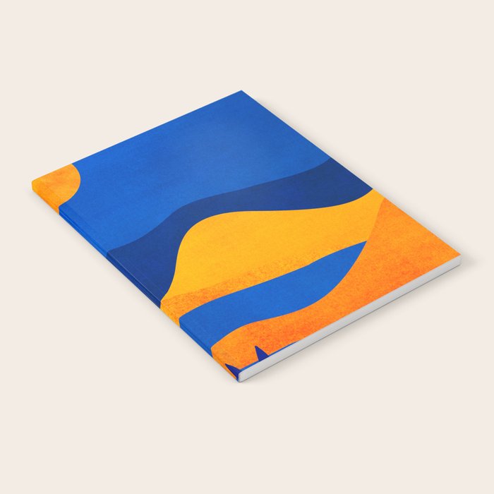 Moonrise Mountains / Blue and Orange Notebook