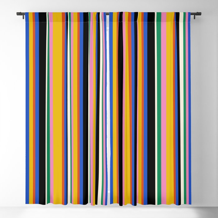 Classic Stripes XIII - Bold Retro Window Curtain Gallery Image 5