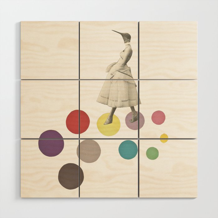 Bird Lady Wood Wall Art Gallery Image 1
