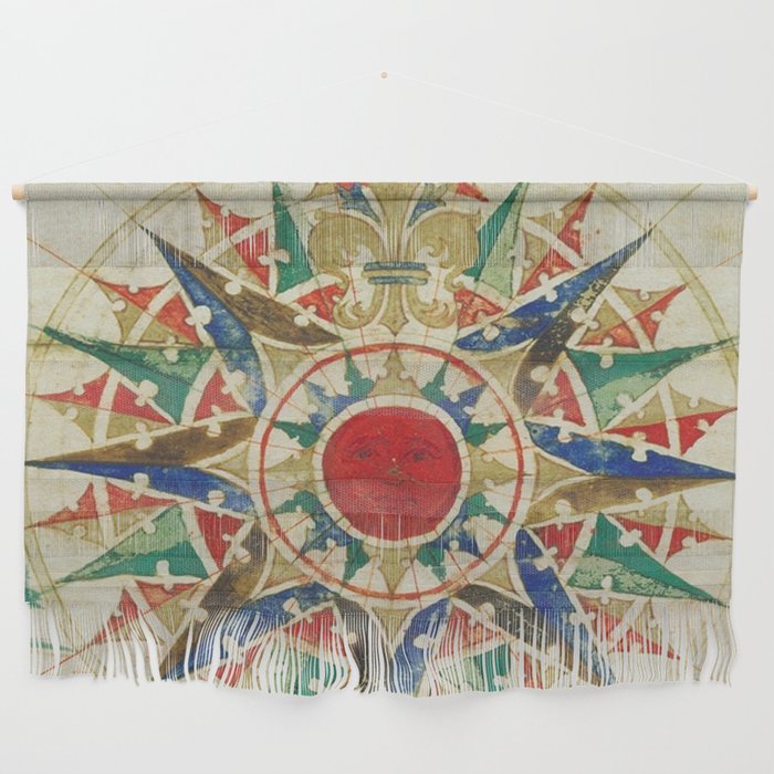 Vintage Compass Rose Diagram (1502) Wall Hanging Gallery Image 1