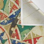 Vintage Compass Rose Diagram (1502) Wall Tapestry Gallery Image 3