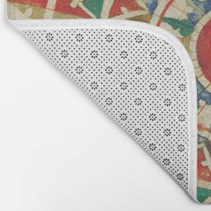 Vintage Compass Rose Diagram (1502) Bath Mat Gallery Image 2