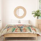 Vintage Compass Rose Diagram (1502) Duvet Cover Gallery Image 3