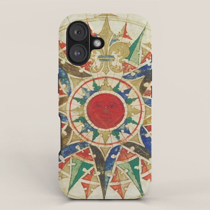 Vintage Compass Rose Diagram (1502) iPhone Case Gallery Image 1