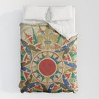 Vintage Compass Rose Diagram (1502) Duvet Cover Gallery Image 6