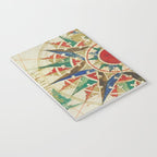 Vintage Compass Rose Diagram (1502) Notebook Gallery Image 3