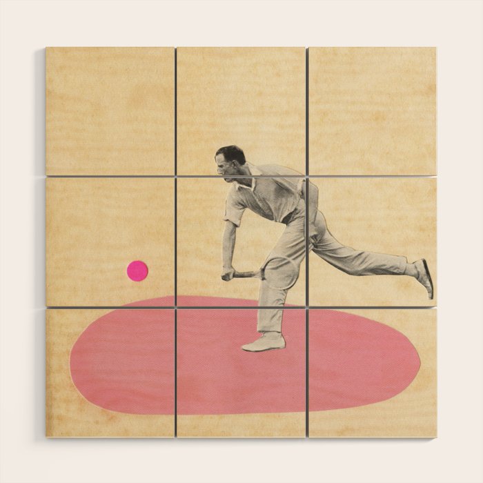 Lawn Tennis Wood Wall Art Gallery Image 1