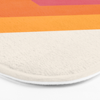 Candy Chevrons: Vintage 80s California Edition Bath Mat Gallery Image 3