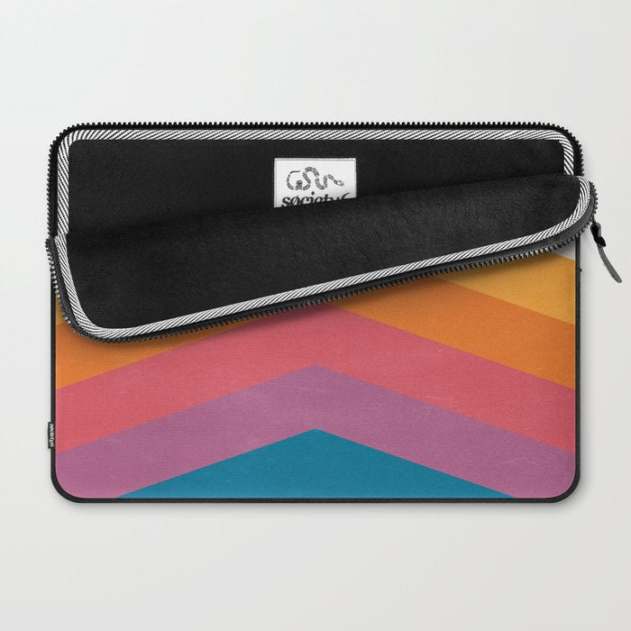 Candy Chevrons: Vintage 80s California Edition Laptop Sleeve Gallery Image 2