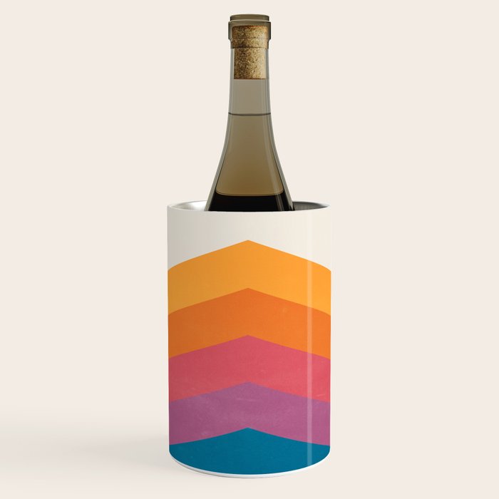 Candy Chevrons: Vintage 80s California Edition Wine Chiller Gallery Image 1