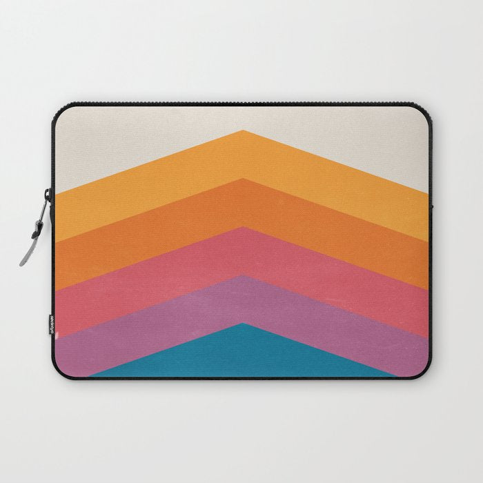 Candy Chevrons: Vintage 80s California Edition Laptop Sleeve Gallery Image 1
