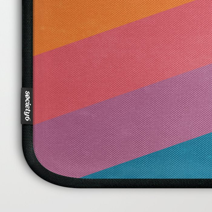 Candy Chevrons: Vintage 80s California Edition Laptop Sleeve Gallery Image 3