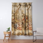 Antique 18th Century Romantic Pastoral Scene French Aubusson Tapestry Window Curtain Gallery Image 5