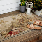Antique 18th Century Romantic Pastoral Scene French Aubusson Tapestry Outdoor Rug Gallery Image 2