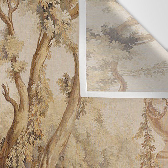 Antique 18th Century Romantic Pastoral Scene French Aubusson Tapestry Wall Tapestry Gallery Image 3