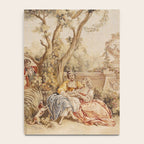 Antique 18th Century Romantic Pastoral Scene French Aubusson Tapestry Notebook Gallery Image 4